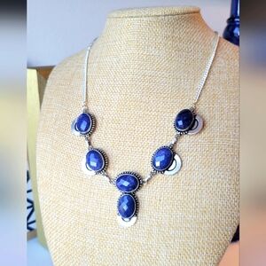 Blue Sapphire Silver Necklace 💙